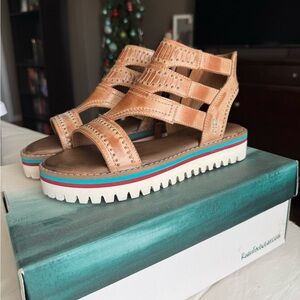 New Roan Charla Hi Oats Epica Sandals size 7